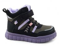 B&G ботинки черный/фиолетовый