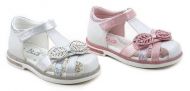 B&G туфли открытые белый/белый-розовый