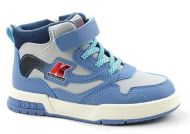 B&G ботинки голубой/серый