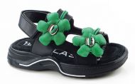 B&G туфли открытые черный/зеленый