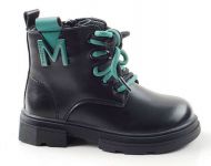 B&G ботинки черный/зеленый