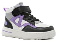 Колобок ботинки черный/фиолетовый