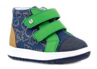 Котофей ботинки синий/зеленый
