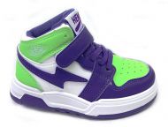 МД ботинки фиолетовый/салатовый