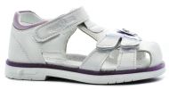 Тотошка туфли открытые белый/фиолетовый