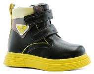 МИКАСА ботинки черный/желтый